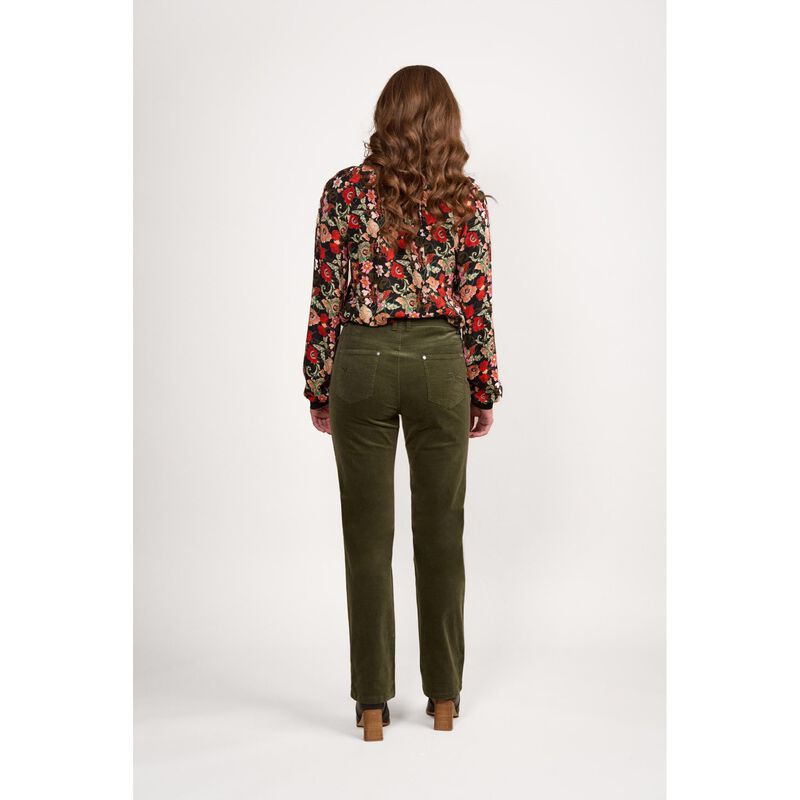 Vassalli Straight Leg Full Length Pinwale Cord Pant With Fly image number 1